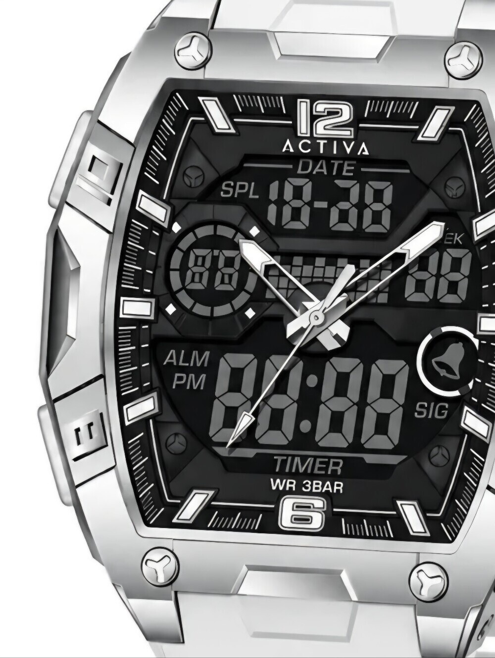 Actival Venzis X Invicta Digital Men's Watch - 50mm. White (ACW8131-001) - Picture 3 of 3